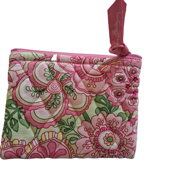 Lot - 4 Piece Set of Retired Pink Petal Vera Bradley Purse Wallet Accessories - Picture 9 of 13